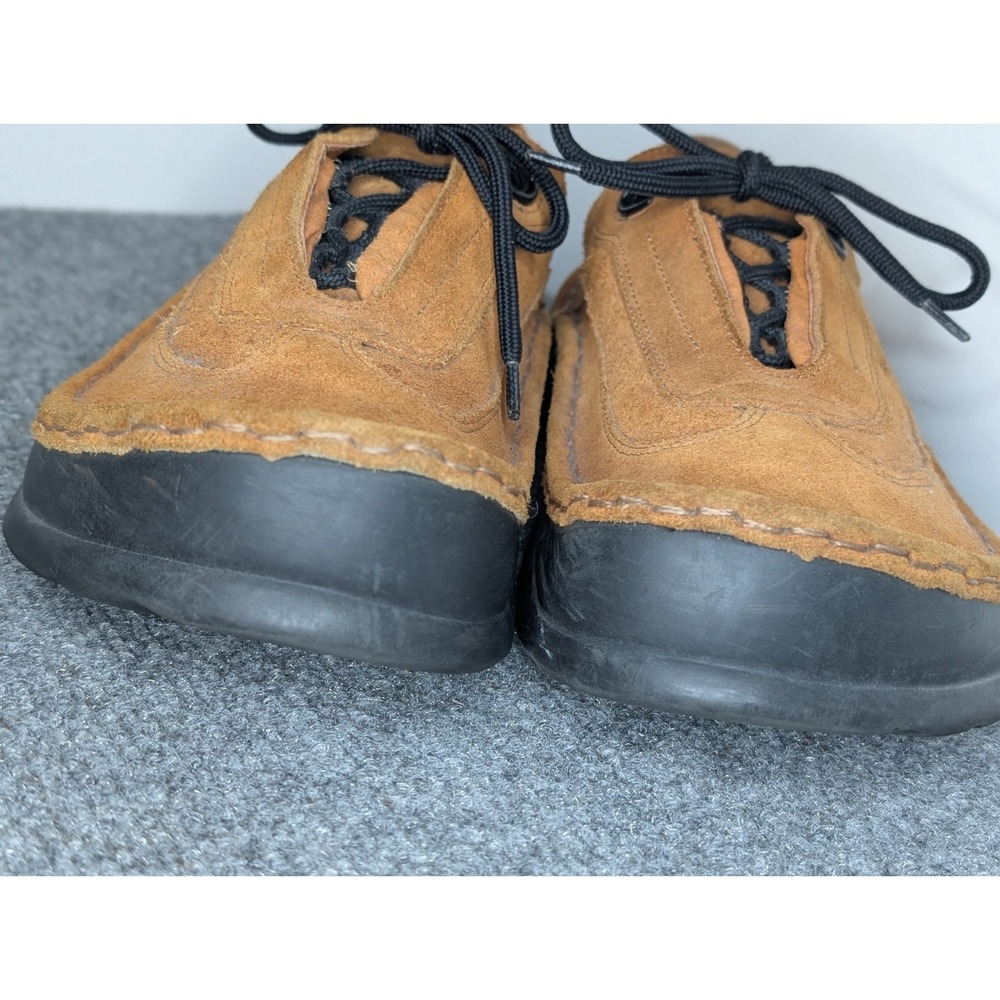 BETULA BIRKENSTOCK FUSSBETT Tan Lace Suede Walking Shoe Size 39 L8 M6 - Picture 3 of 11